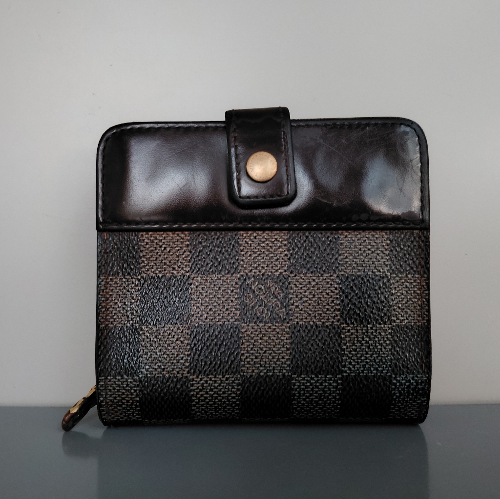 Louis Vuitton Brown Damier Eben Zippy Compact Wallet
